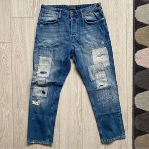 Zara Patched Jeans